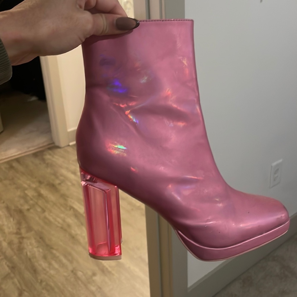 Pink booties